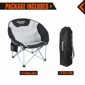 KingCamp MOONGAZER SANDALYE (BLACK/GREY) thumbnail 4
