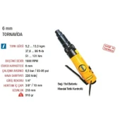 Düz Havalı Tornavida Tip Vidalama 6mm B Tipi thumbnail 2