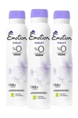 Emotion Violet Kadın Deodorant 3x150ml thumbnail 1