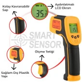 Smart Sensor AS530 Hassas Sıcaklık Termometre-550°C thumbnail 3
