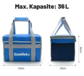 Coolist CL36B 36 Litre Katlanabilir Termos Bez Çanta / Buzluk thumbnail 3