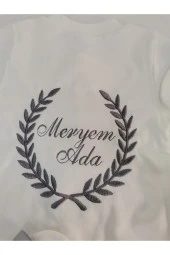 MİNİK ADIMLAR İsme Özel Nakışlı Tulum thumbnail 3