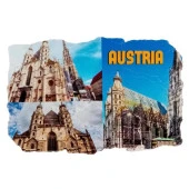 Avusturya Temalı Fresco Magnet thumbnail 1