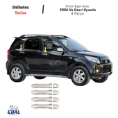 Daihatsu Terios Krom Kapı Kolu 4 Kapı 2006 Üzeri Paslanmaz Çelik thumbnail 3