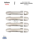 Daihatsu Terios Krom Kapı Kolu 4 Kapı 2006 Üzeri Paslanmaz Çelik thumbnail 2