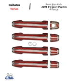 Daihatsu Terios Krom Kapı Kolu 4 Kapı 2006 Üzeri Paslanmaz Çelik thumbnail 4