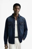 Erkek Oversize Jean Ceket thumbnail 1