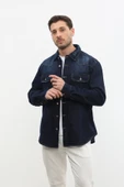 Erkek Oversize Jean Ceket thumbnail 5