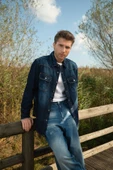 Erkek Oversize Jean Ceket thumbnail 3