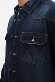 Erkek Oversize Jean Ceket thumbnail 9