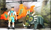 Dinozor Avcısı Tiriceratops  Oyun Seti thumbnail 1