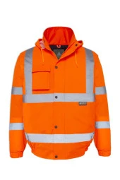 OLYMPUS ESSENTIAL HI-VIS BOMBER LINED JACKET thumbnail 1