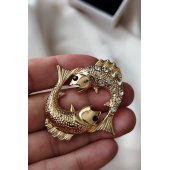 Pisces Duygusal Balık Broşu thumbnail 1