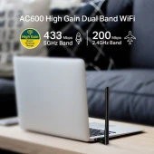 TP-Link Archer T2U Plus 600 Mbps Kablosuz Ağ Adaptörü thumbnail 6