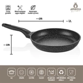 Amboss Montana 3 Parça Granit Set (Siyah) thumbnail 3