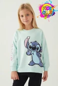 Stitch D4898 Puss Kız Çocuk Sweatshirt thumbnail 2