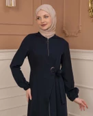 Tesettürlü Kapşonlu Ferace 678 thumbnail 7
