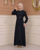 Tesettürlü Kapşonlu Ferace 678 thumbnail 3