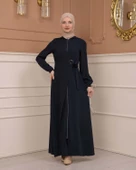 Tesettürlü Kapşonlu Ferace 678 thumbnail 2