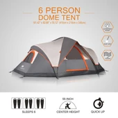 DomeHike 6 Kişilik Otomatik Çadır thumbnail 4