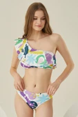 Renkli Verano Tek Omuz Askılı Tek Üst Bikini thumbnail 2