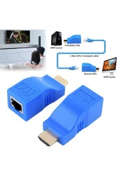 Hdmi Extender 25 Metre Uzatma Adaptörü Cat5 Cat6 thumbnail 2