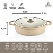 Amboss Montana 3 Parça Granit Set (Cappucino) thumbnail 3