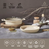 Amboss Montana 3 Parça Granit Set (Cappucino) thumbnail 1