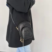 Armine Bayan Çanta Siyah Rugan AR38402 thumbnail 2