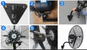 Ventus VS3010D Mega Boy 30" Vantilatör Sanayi Tipi 150W Duvar Tipi thumbnail 6