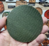Vahşi Kurt -Yuvarlak  Deri Peç - Arma - Wolf Leather Patch thumbnail 3