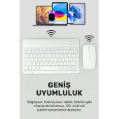 Ultra İnce Taşınabilir Kablosuz Bluetooth Klavye Mouse Seti thumbnail 2