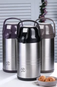 Cooker CKR2008 3.5 Lt Çift Katlı Paslanmaz Çelik Pompalı Termos thumbnail 1