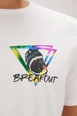 Bite Beyaz Baskılı Erkek Tişört thumbnail 3