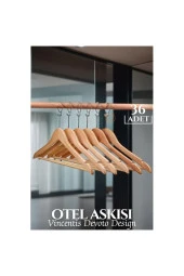 Otel Tip Askı  Ahşap 36 ADET thumbnail 1
