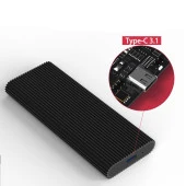 CODEGEN M2 Type-C CDG-SSD-10BC PCIe NVMe M2 Alüminyum Harddisk Kutusu Siyah thumbnail 3
