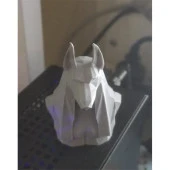 Antik Mısır Anubis Biblo Büst Beyaz 12 Cm thumbnail 2