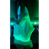 Antik Mısır Anubis Biblo Büst Beyaz 12 Cm thumbnail 4
