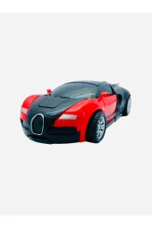 Robota Dönüşebilen Bugatti Araba Kırmızı Renk thumbnail 2