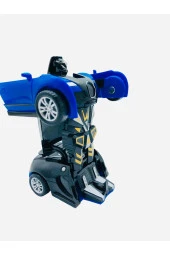Robota Dönüşebilen Bugatti Araba Mavi Renk thumbnail 3