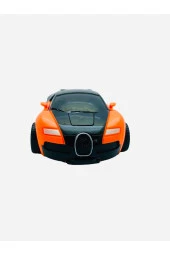Robota Dönüşebilen Bugatti Araba Turuncu Renk thumbnail 4
