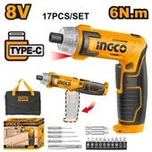 Ingco Csdlı0802 Usb Şarjlı Akülü Vidalama 8v thumbnail 2