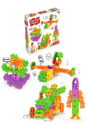 Fun Fun Puzzle Inşa Lego Yapı Bloklar 128 Parça thumbnail 2