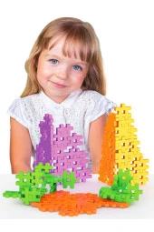 Fun Fun Puzzle Inşa Lego Yapı Bloklar 128 Parça thumbnail 4