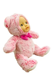Bebek Yüzlü Peluş Ayı 45 Cm Pembe thumbnail 2