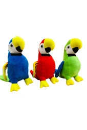 Peluş Oyuncak Papağan 35 cm 3 adet thumbnail 2