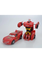 Şimşek Mcqueen Tek Tuşla Robota Dönüşebilen Araba thumbnail 3