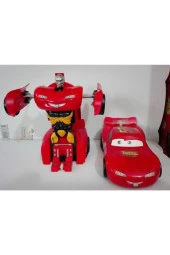 Şimşek Mcqueen Tek Tuşla Robota Dönüşebilen Araba thumbnail 4