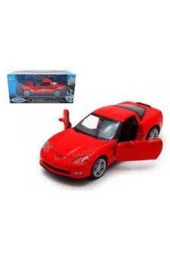Chevrolet Corvette 2007 Model 1/24 Ölçek Diecast Model Araba thumbnail 4
