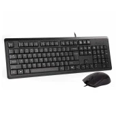 A4 TECH KR-9276 USB Q Trk Optic Mouse Suya Dayanıklı Siyah Multimedya Klavye - Mouse Set thumbnail 3